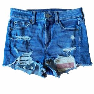 American Eagle Hi Rise Shortie Shorts American 4